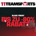 BLACK FRIDAY bei 11teamsports – nur heute bis zu 80% Rabatt!