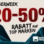 Die Bergfreunde.de CyberWeek: Jeden Tag eine neue Aktion mit 20% bis 50% auf TOP-Outdoor-Marken