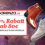 20% Rabatt (ab 80 Euro) auf mehr als 10.000 Produkte beim Schuh-Spezialist SARENZA.DE