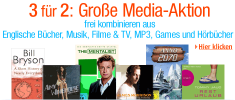 3 für 2: Große Media-Spar-Aktion bei Amazon.de