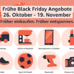 Frühe Black Friday Angebote bei Amazon: Früher einkaufen. Früher entspannen!