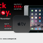 Black Friday Weekend bei Comspot: 3 Tage lang Rabatte auf Apple Hardware und Zubehör