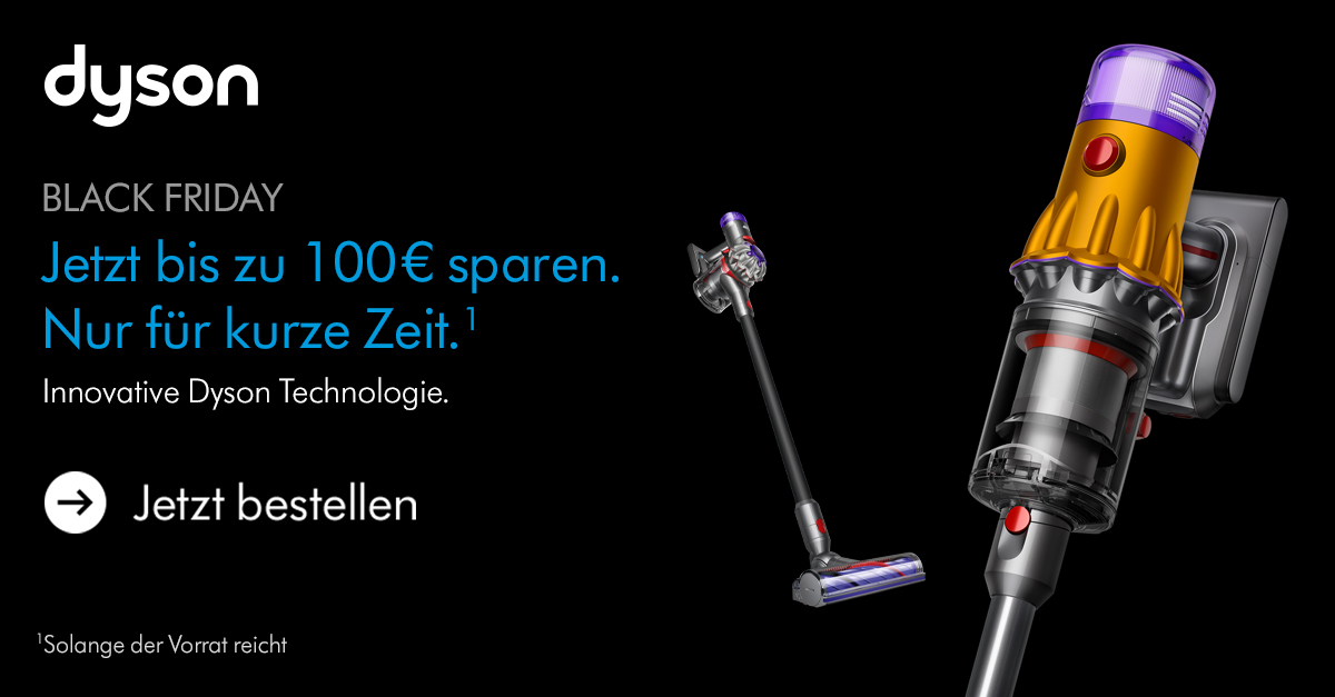 Black Friday Deals von Dyson Spare bis zu 100€ auf innovative Dyson
