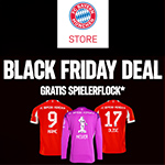 Black Friday Endspurt im FC Bayern Store: Jetzt Trikot mit gratis Spielerflock* sichern!