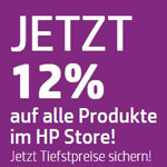 HP CYBER WEEKEND: 12% Rabatt auf alle Produkte im HP Store und einige Produkte bis zu 55% reduziert