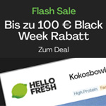 HelloFresh Black Week Deal: Erhalte bis zu 100 € Rabatt