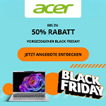 Acer Black Friday: Schon jetzt bis zu 50% auf viele Produkte
