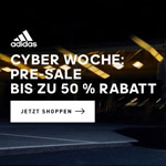 Jetzt shoppen und bis zu 50% Rabatt beim Cyber Woche Pre Sale von adidas sichern