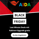 AIDA Black Friday: Jetzt Kabinen Upgrade gratis sichern