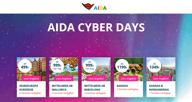 AIDA Cyber Monday 2018