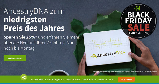 Ancestry Black Friday 2018