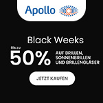 Black Weeks bei Apollo – bis zu 50% auf Brillen & mehr