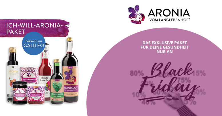 aronia vom langlebenhof black friday 2021