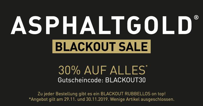 Asphaltgold Black Friday 2019