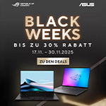 Jetzt bis zu 30% Rabatt sichern – Asus Black Weeks Deals