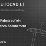 50% Rabatt beim Kauf eines jährlichen Abonnements von Autocad LT