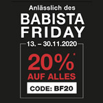 Spare mit den Babista Friday Angeboten 20% auf auf deinen Einkauf