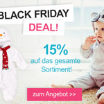 Nur heute 15% Rabatt auf das komplette Sortiment an Babysachen bei Baby Sweets