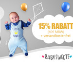 Black Friday bei Baby-Sweets.de – Sicher dir jetzt einen 15% Rabatt auf alles Gutschein