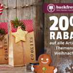 20% Rabatt auf alles rund um das Thema Weihnachten bei backfreunde.de