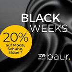 BAUR Black Weeks Highlights – 20% auf Mode, Schuhe & Möbel