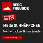 Black Outdoor Deals – Bis zu 50% Rabatt bei Bergfreunde
