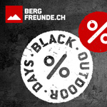 Black Outdoor Days bei Bergfreunde.ch: Eine Woche lang wechselnde Aktionen mit tollen Rabatten