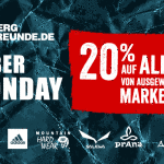 Cyber Monday bei Bergfreunde.de – Nur heute zahlreiche Top-Marken um 20% reduziert!