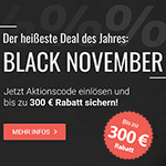 Black November bei BETTEN.de – Sicher dir jetzt bis zu 300 Euro Rabatt!