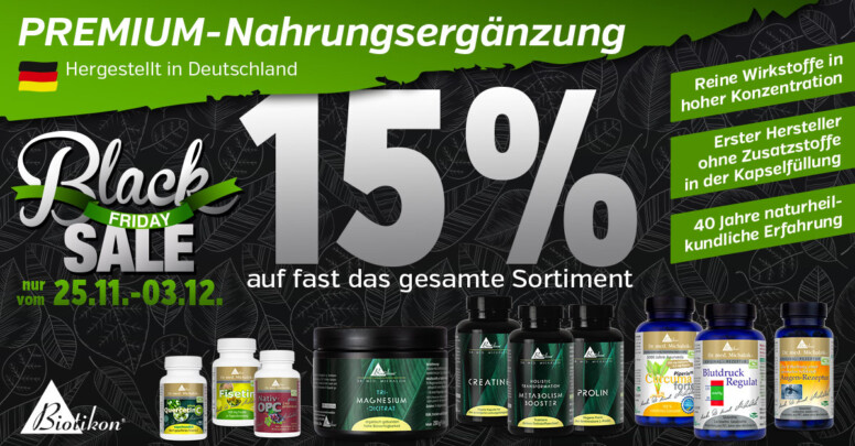 Biotikon Black Friday 2025