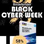 Bitdefender Black Cyber Week – Bis zu 63% Rabatt auf ausgewählte Produkte