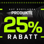 Black Week: 25% Rabatt auf Bodylab24-Produkte