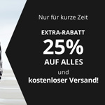 Bonita gewährt dir ein ganzes Wochenende lang 25% Rabatt auf alles!