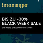Black Week Sale bei Breuninger – Jetzt bis zu  30% sparen!