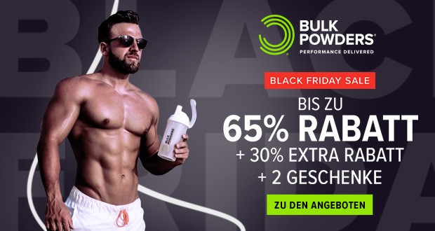 Bulk Powders Black Friday 2018