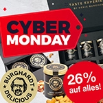 Cyber Monday bei Burghardt Delicious – 26% auf alles!