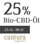 Sicher dir jetzt entspannende 25% Rabatt auf die Bio-CBD-Öle von Cantura Organics