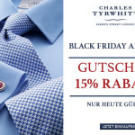 Noch bis Sonntag gibt es 15% Rabatt auf alle Artikel beim Herrenausstatter Charles Tyrwhitt!