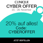 Cyber Offer bei Clinique – 20% Rabatt auf alles!