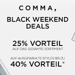 Comma Black Weekend – 25% auf alles & viele Deals bis zu 40%