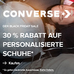 Converse Black Friday – 30% auf personalisierte Schuhe