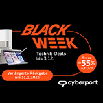 Cyberport Black Week – bis zu 55% auf Technik Highlights