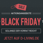 Attraktive Angebote zum Black Friday im Online-Shop von d-living!