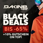 Black Deals bei Dakine Shop – Bis zu 65% Rabatt + 10% Gutschein On-Top!