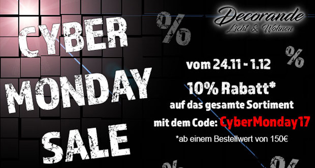 Decorande Cyber Monday 2017