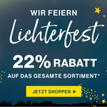 Lichterfest bei Deerberg mit 22% Rabatt auf das gesamte Sortiment