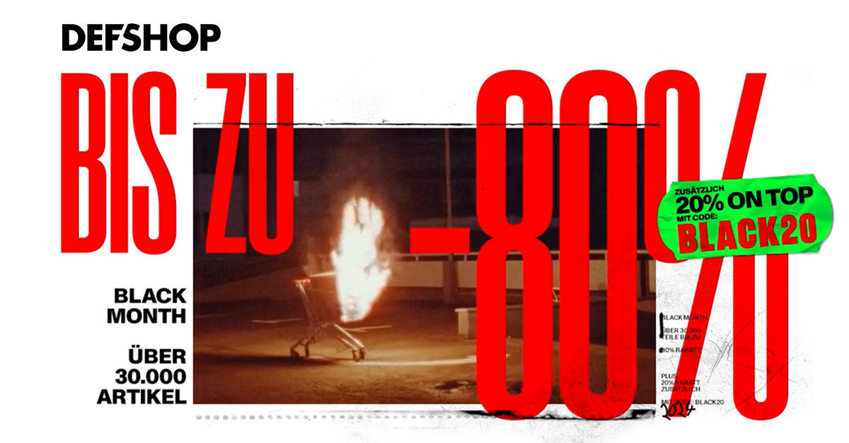 Black Month bei Defshop – Bis zu 80% auf über 30.000 Artikel »
