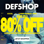 DefShop Cyber Monday – Shoppen mit bis zu 80% Rabatt
