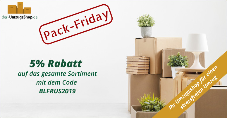 Der Umzugsshop Black Friday 2019