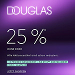 Cyber Monday bei Douglas – Nur noch heute 25% sparen + gratis Proben